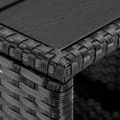 Casaria Polyrattan Bijzettafel - WPC Tafelblad 45x45x40cm – Zwart -Tuin- En Buitenwinkels 1200x1200 485