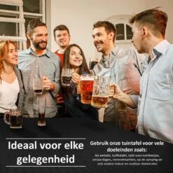 Sens Design Tuintafel Kunststof - Campingtafel Inklapbaar - Rotan-Look -Tuin- En Buitenwinkels 1200x1200 534