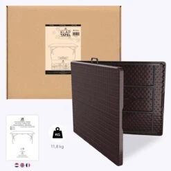 LifeGoods Klaptafel - Inklapbaar - 180 Cm - 6 Tot 8 Personen - Bruin -Tuin- En Buitenwinkels 1200x1200 566