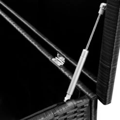 Casaria Wicker Opbergbox - Waterdicht 121,5cm Met Wielen - Grijs -Tuin- En Buitenwinkels 1200x1200 664