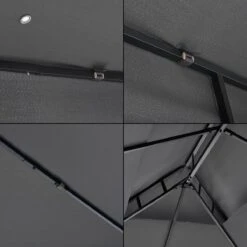 Paviljoen Lanciano Partytent 4x3x2,65 Cm Donkergrijs -Tuin- En Buitenwinkels 1200x1200 704