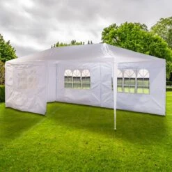 MaxxGarden Partytent - Paviljoen - 300 X 600 X 250 Cm - Met Zijwanden - Waterdicht Pro - 32mm Buizen – Wit 15 MaxxGarden Partytent - Paviljoen - 300 X 600 X 250 Cm - Met Zijwanden - Waterdicht Pro - 32mm Buizen – Wit -Tuin- En Buitenwinkels 1200x1200 712