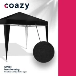 Coazy Waterdichte Partytent 3x3 Meter Opvouwbaar - Paviljoen - Easy Up - Pop-up Tent Met Haringen, Touw En Anti Slip Poten - Waterdicht - Partytenten Weerbestendig -Tuin- En Buitenwinkels 1200x1200 717