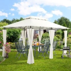 El Jardin - Partytent - 4x3 - Waterdicht Dak - Wanden - Beige Paviljoen -Tuin- En Buitenwinkels 1200x1200 720