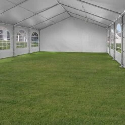 Hoogwaardige Partytent 3x6 M Van 240 G/m² PE Zeil Tuintent Feesttent Waterdicht In Wit -Tuin- En Buitenwinkels 1200x1200 739
