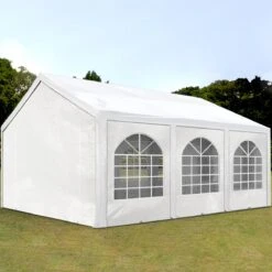 Hoogwaardige Partytent 3x6 M Van 240 G/m² PE Zeil Tuintent Feesttent Waterdicht In Wit -Tuin- En Buitenwinkels 1200x1200 740