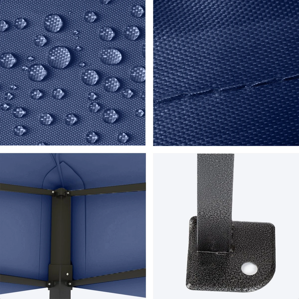 LifeGoods Partytent - 3x4.5 M - Zijwanden - Easy Up - Opvouwbaar - Waterdicht - Draagtas Met Wieltjes - Donkerblauw 3 LifeGoods Partytent - 3x4.5 M - Zijwanden - Easy Up - Opvouwbaar - Waterdicht - Draagtas Met Wieltjes - Donkerblauw - Afbeelding 3