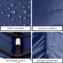 LifeGoods Partytent - 3x3 M - Zijwanden - Easy Up - Opvouwbaar - Waterdicht - Draagtas Met Wieltjes - Donkerblauw 18 LifeGoods Partytent - 3x3 M - Zijwanden - Easy Up - Opvouwbaar - Waterdicht - Draagtas Met Wieltjes - Donkerblauw -Tuin- En Buitenwinkels 1200x1200 767