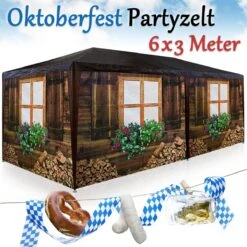 Casaria Apres-Ski Hut Party Tent - 18m² - 3x6m Met 6 Zijpanelen -Tuin- En Buitenwinkels 1200x1200 81