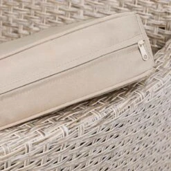 Casaria Polyrattan Tuinset - 4 Stoelen & Tafel 90x90 Cm - Beige Grijs -Tuin- En Buitenwinkels 1200x1200 869