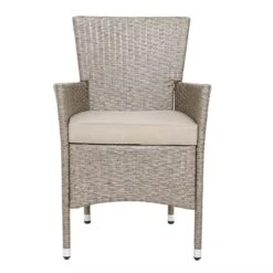 Casaria Polyrattan Tuinset - 4 Stoelen & Tafel 90x90 Cm - Beige Grijs -Tuin- En Buitenwinkels 1200x1200 871