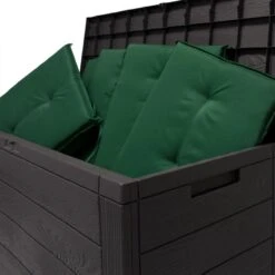Merkloos Woody Tuin Opbergbox - 324 Liter 45x120x60 Cm - Tuinkussenbox - Antraciet/bruin -Tuin- En Buitenwinkels 1200x1200 88