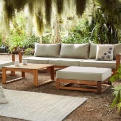 Alice's Garden Loungeset Mendoza - Acacia - 5 Plaatsen - Beige -Tuin- En Buitenwinkels 1200x1200 930