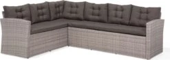 Beliani VITERBO - Loungeset Voor 8 - Grijs - PE Rotan -Tuin- En Buitenwinkels 1200x429