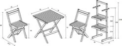 Bistro Set Hout Balkonset FSC – Patio Set Tuin – Houten Frans Tuinsetje – Kleine Tuinset – Complete Kleine Balkon Tafelset Met Gratis Bijzettafel – Hardhout FSC Balkonstoelen & Balkon Tafel - Tuintafel En Stoelen - Bistroset Van Hout – Balcony Set -Tuin- En Buitenwinkels 1200x458