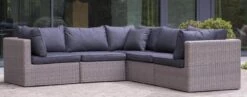 Weersbestendige Beschermhoes Voor Hoekbank | 250/90 X 250/90 X 70 Cm (L-vorm) - Tuinbank / L-Vorm -Waterdicht - Grijs -Tuin- En Buitenwinkels 1200x472