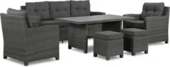 New Castle Stoel-bank Dining Loungeset 6-delig Antraciet 17 New Castle Stoel-bank Dining Loungeset 6-delig Antraciet -Tuin- En Buitenwinkels 1200x475