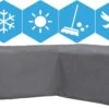 Weersbestendige Beschermhoes Voor Hoekbank | 250/90 X 250/90 X 70 Cm (L-vorm) - Tuinbank / L-Vorm -Waterdicht - Grijs