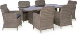 VidaXL 7-delige Tuinset Poly Rattan Zwart -Tuin- En Buitenwinkels 1200x525