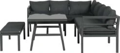 Blakes Lounge Diningset - 4 Delig - Donker Grijs -Tuin- En Buitenwinkels 1200x528