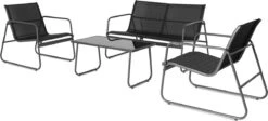 909 Outdoor Tuinset Camilla - 4-delig - Dubbele Zitbank - 2 Stoelen - Tafel - Stalenframe -Tuin- En Buitenwinkels 1200x542