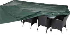 Kingsleeve Tuinmeubelhoes - Beschermhoes - Weerbestendig -308x138x89cm - Groen -Tuin- En Buitenwinkels 1200x601