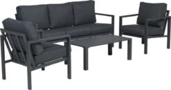 Garden Impressions Durban Loungeset - 4-delig - Zwart -Tuin- En Buitenwinkels 1200x630