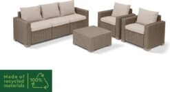 Allibert California Loungeset - 5 Personen - Cappuccino -Tuin- En Buitenwinkels 1200x648 5
