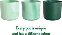 Elho The Ocean Collection Round 22cm - Bloempot Voor Binnen - 100% Gerecycled Materiaal - Gemaakt Met Zeeafval - Ø 22.3 X H 20.4 Cm - Pacifisch Groen -Tuin- En Buitenwinkels 1200x670