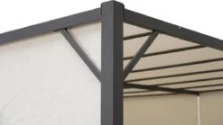 MaxxGarden Pergola - Partytent - Tuinpaviljoen Met één Gesloten Zijkant - 3x3x2,3 M - Cream -Tuin- En Buitenwinkels 1200x674 1
