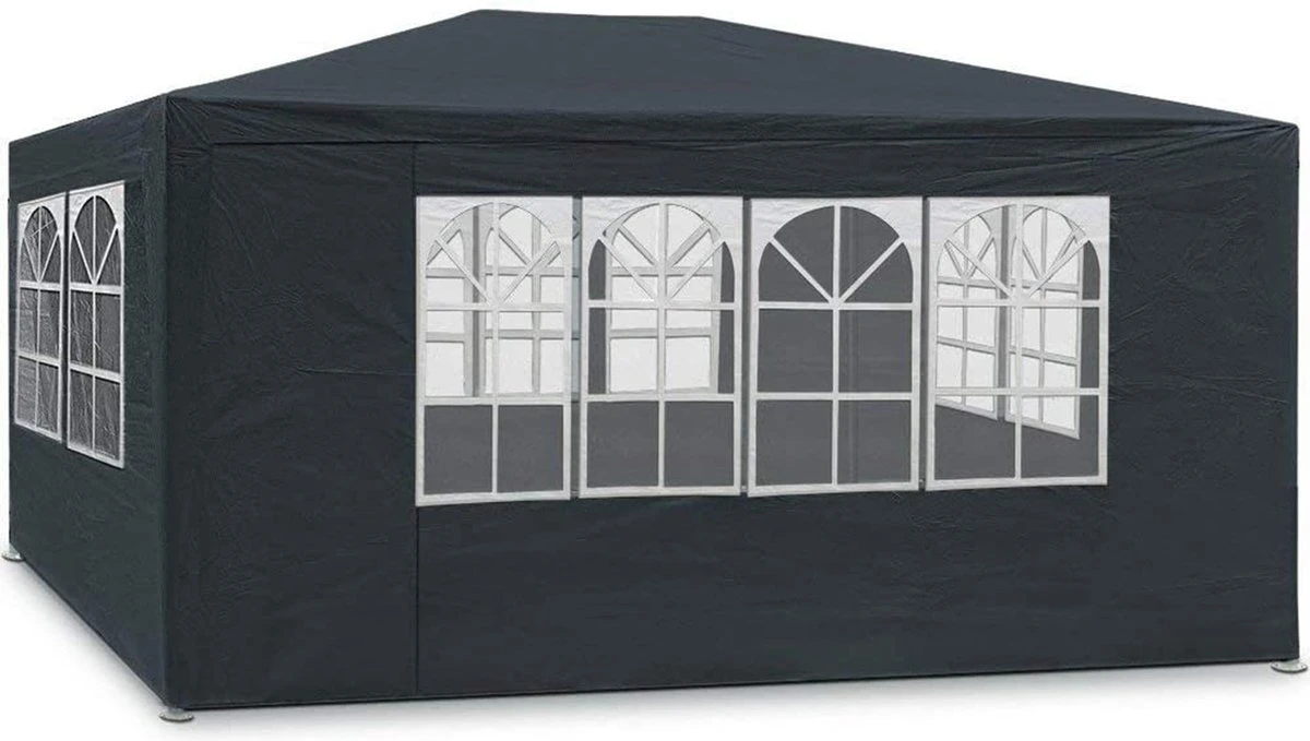 MaxxGarden Partytent - Paviljoen - 3x4m - Incl. Zijwanden - Waterdicht - Antraciet 1 MaxxGarden Partytent - Paviljoen - 3x4m - Incl. Zijwanden - Waterdicht - Antraciet
