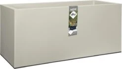 Elho Vivo Matt Finish Lang Wielen 90 - Grote Staande Plantenbak Voor Binnen & Buiten - Gemaakt Van Gereycled Plastic - L 39 X W 88 X H 41 Cm - Wit -Tuin- En Buitenwinkels 1200x687 3