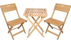 SiRaC - Houten Tuinset - Balkonset - 3-delig - Met Paarse Kussens - Natuurlijke Hout - Balkon Meubelen - 2 Persoons Balkonset - Twee Stoelen En Bijzettafel - Hout -Tuin- En Buitenwinkels 1200x691 1