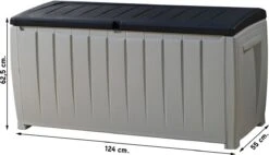 Keter Novel Opbergbox - 340L - 124x55x62.5cm - Grijs 24 Keter Novel Opbergbox - 340L - 124x55x62.5cm - Grijs -Tuin- En Buitenwinkels 1200x692 1