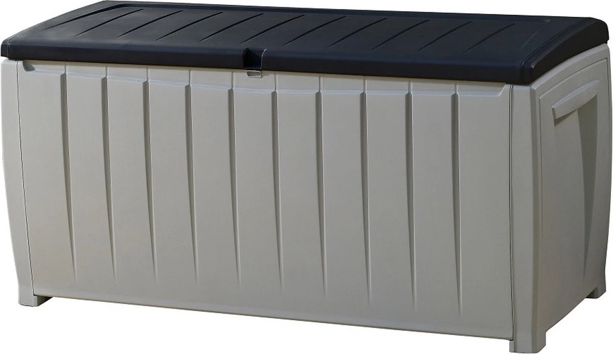 Keter Novel Opbergbox - 340L - 124x55x62.5cm - Grijs 1 Keter Novel Opbergbox - 340L - 124x55x62.5cm - Grijs