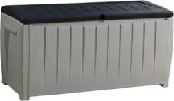 Keter Novel Opbergbox - 340L - 124x55x62.5cm - Grijs 22 Keter Novel Opbergbox - 340L - 124x55x62.5cm - Grijs -Tuin- En Buitenwinkels 1200x696