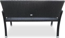Casaria Polyrattan Tuinbank – 2 Zits UV-bestendig - Zwart 11 Casaria Polyrattan Tuinbank – 2 Zits UV-bestendig - Zwart -Tuin- En Buitenwinkels 1200x700