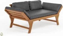 Loungebank Tuin FSC Antraciet – Makkelijk Verstelbaar Lounge Bank Balkon – Tuinbank Lounge Hardhout FSC – Perfecthomeshop -Tuin- En Buitenwinkels 1200x702 1