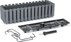 Prosperplast Fence-look Ophang Plantenbak/bloembak Kunststof 58 X 18 X 16 Cm Steengrijs Met Handige Droogtemeter Voor Binnen/buiten -Tuin- En Buitenwinkels 1200x719 1