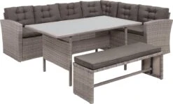 Beliani VITERBO - Loungeset Voor 8 - Grijs - PE Rotan -Tuin- En Buitenwinkels 1200x723 2