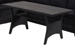 Rotan Loungeset Zwart 6 Pers Eettafel Kussens Weerbestendige Hoeklounge -Tuin- En Buitenwinkels 1200x736