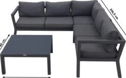 Garden Impressions Colorado Loungeset - Aluminium - Zwart -Tuin- En Buitenwinkels 1200x740