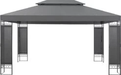 Paviljoen Lanciano Partytent 4x3x2,65 Cm Donkergrijs -Tuin- En Buitenwinkels 1200x746 1