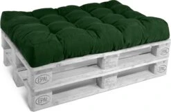 Beautissu Style – Palletkussen Set – 1x Zitkussen 120x80 Cm & 1x Rugkussen 120x40 Cm – Donker Groen -Tuin- En Buitenwinkels 1200x787 2