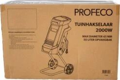 Profeco Stille Hakselaar 2000W - Tuinhakselaar - Versnipperaar Voor 45mm Takdikte - Incl. 50 Liter Opvangzak En Veilige Duwstok -Tuin- En Buitenwinkels 1200x800 250