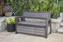 Keter - Hudson Bench Box - 2-zits Bank - Opbergbox - Hout Look & Feel - 227L - 138x63x89cm - Antraciet 21 Keter - Hudson Bench Box - 2-zits Bank - Opbergbox - Hout Look & Feel - 227L - 138x63x89cm - Antraciet -Tuin- En Buitenwinkels 1200x800 31
