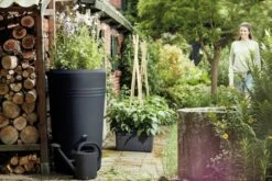 Elho Green Basics Regenton - Regenton - Living Black - Buiten - 200 Liter -Tuin- En Buitenwinkels 1200x800 411
