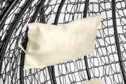 Hangstoel - Ei Stoel - Met Frame - Zwart Beige - Tot 125 Kg -Tuin- En Buitenwinkels 1200x800 44