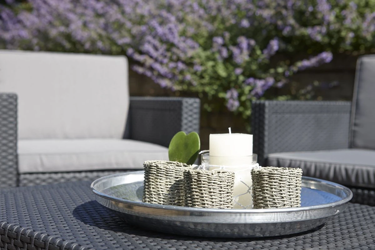 Allibert Arica Tuintafel - 79x59,5x42 Cm - Grafiet 7 Allibert Arica Tuintafel - 79x59,5x42 Cm - Grafiet - Afbeelding 7