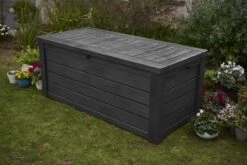 Keter Westwood Opbergbox - 570 L - 155x72.4x64.4 Cm - Grafiet -Tuin- En Buitenwinkels 1200x801 3